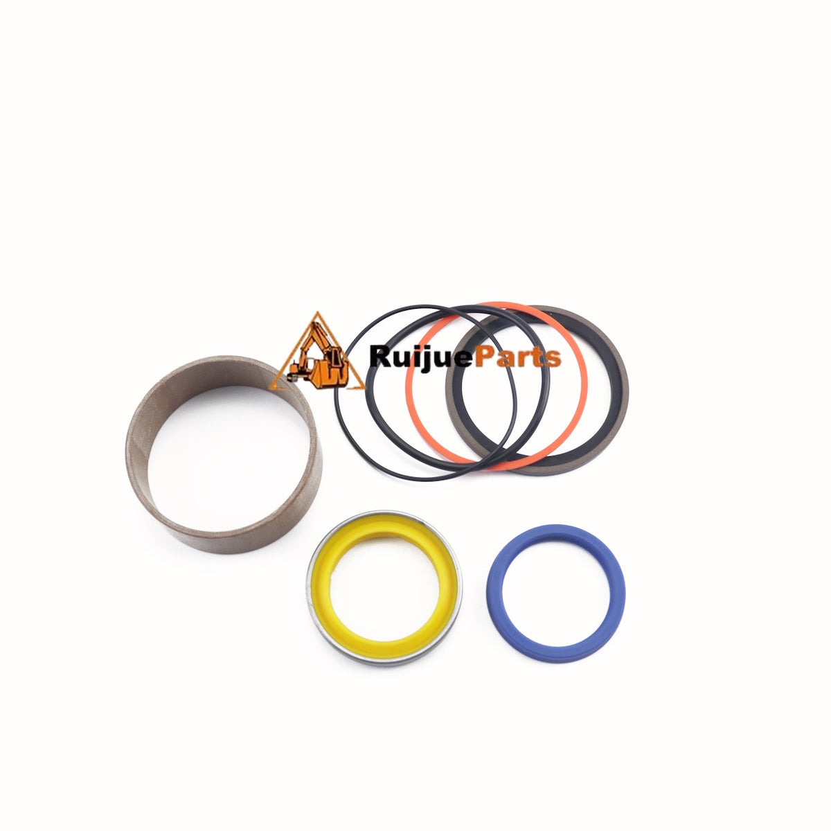 233-2628 aftermarket hydraulic cylinder seal kit for Caterpillar, pictured on a white background with Ruijueparts branding
