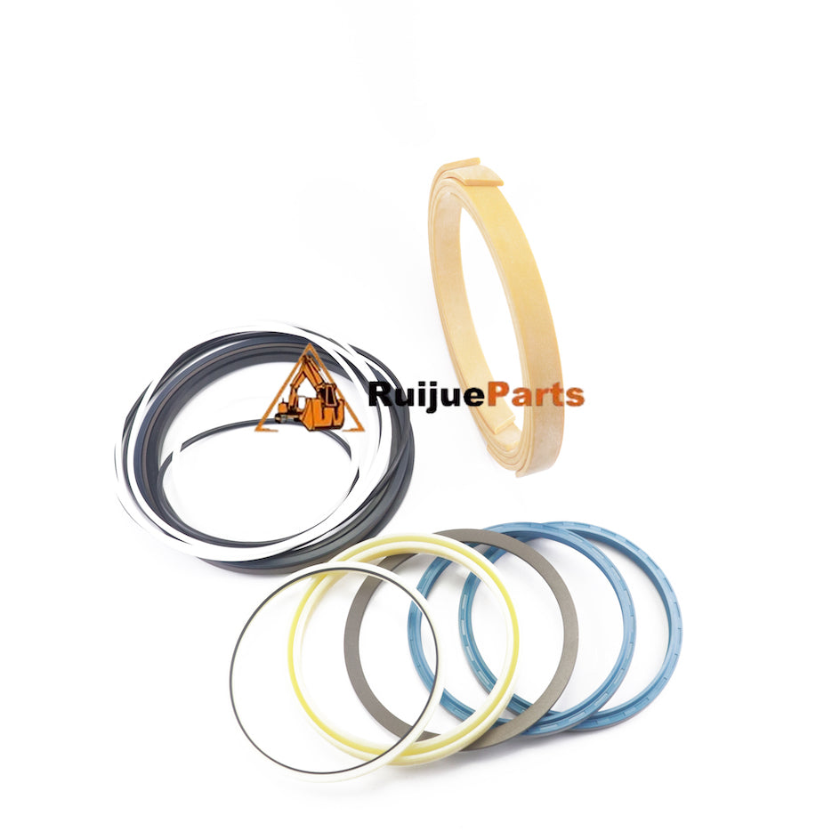Aftermarket 707-99-89290 Arm Cylinder Seal Kit for Komatsu PC1250-8 Excavator showing hydraulic seals and O-rings.