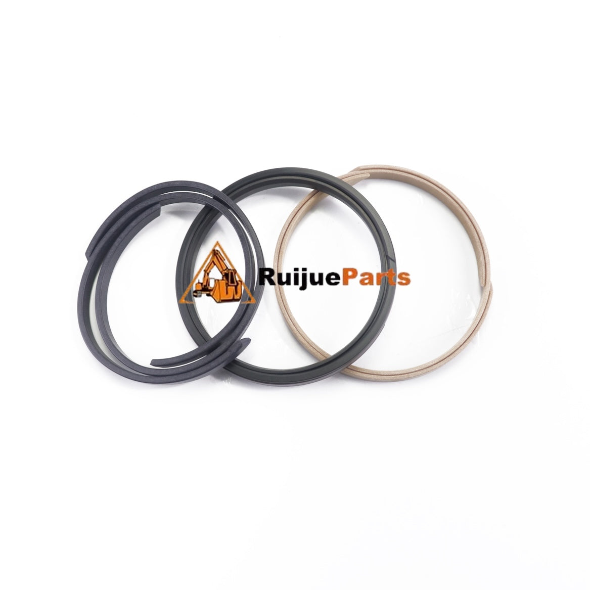 12207345 aftermarket bucket cylinder piston seal kit for Liebherr R920, showing seal and guide rings