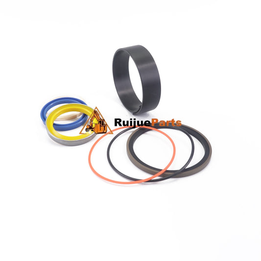 12212125 aftermarket boom rod seal kit for Liebherr, showing the supplied seal rings on a white background