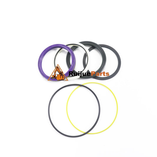 12212134 aftermarket bucket rod seal kit for Liebherr, showing the supplied seal rings on a white background