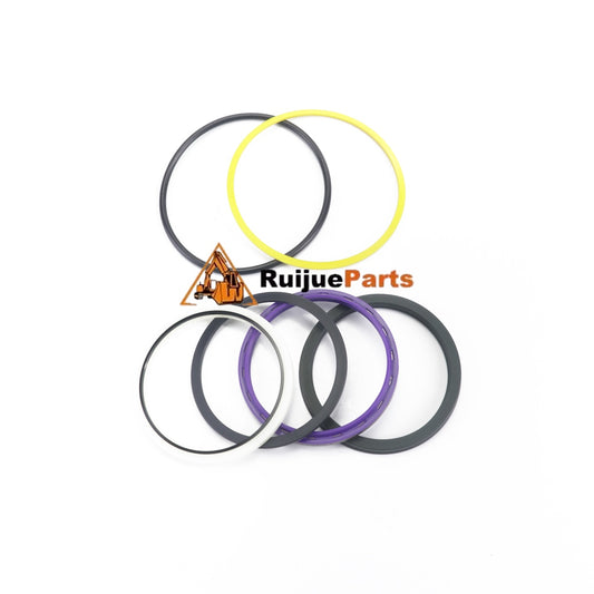 12212209 aftermarket stick rod seal kit for Liebherr, showing the supplied seal rings on a white background