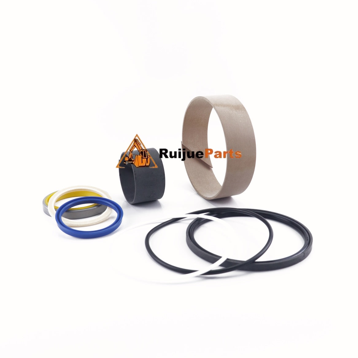 313-3829 aftermarket cylinder seal kit 966h for Caterpillar, pictured on a white background with Ruijueparts branding