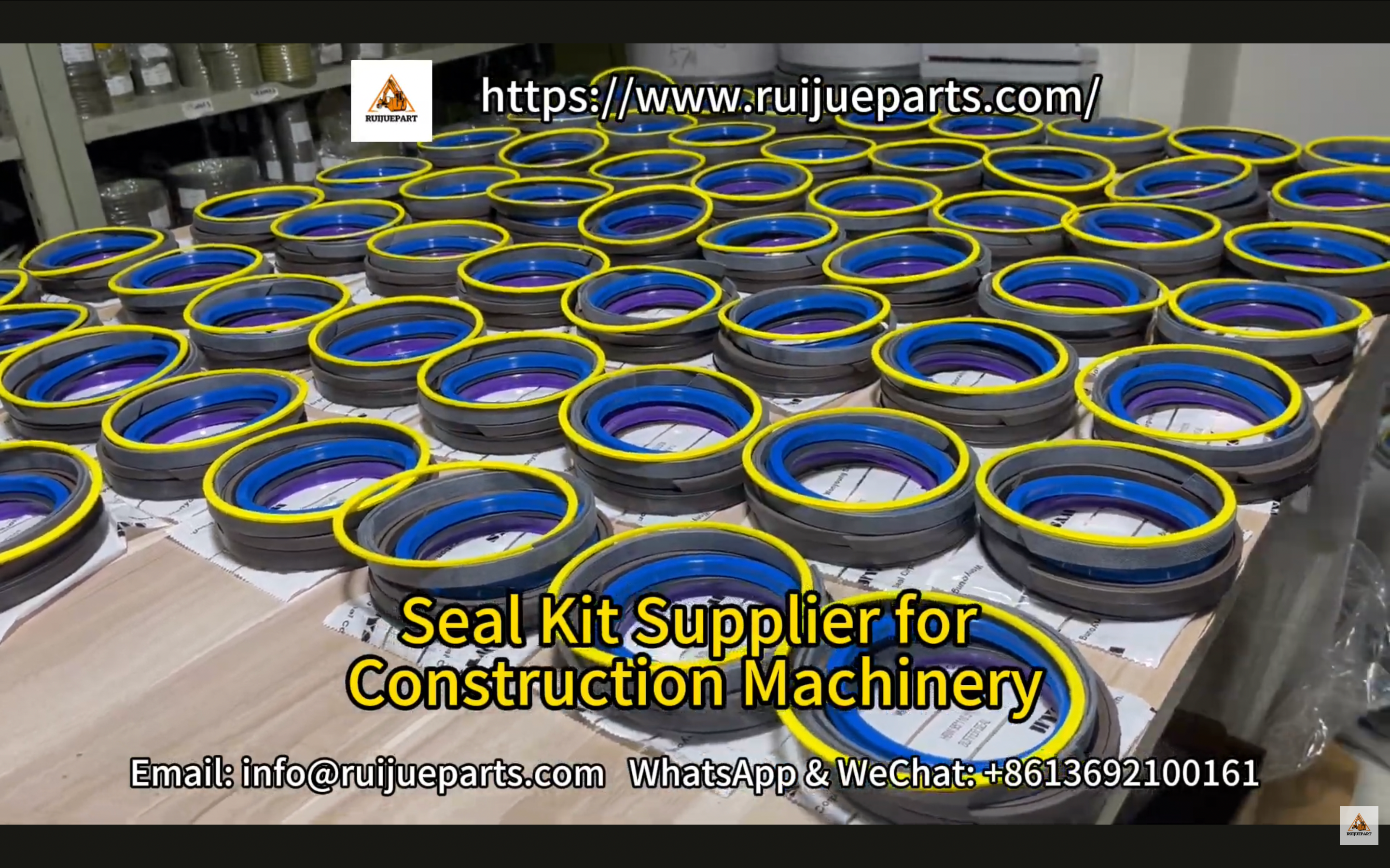 Load video: Aftermarket seal kits for heavy equipment. Compatible with Caterpillar, Komatsu, Hitachi, and more.