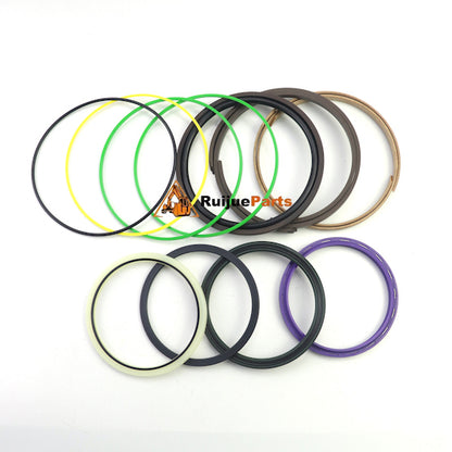 Premium aftermarket 4639938 hydraulic arm cylinder seal kit with 100mm rod components for mid-size excavator maintenance.