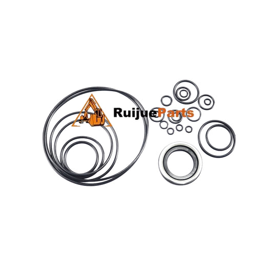 50101060065A001 Aftermarket Hydraulic Main Pump Seal Kit for SANY Excavator Kawasaki K3V112 K5V112 showing O-rings and shaft seals.