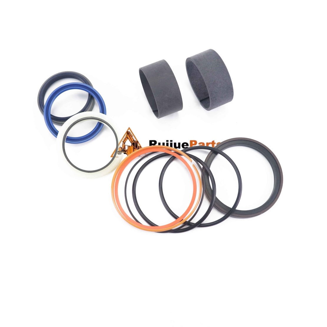 AH219631K aftermarket complete rear backhoe bucket hydraulic cylinder seal kit for verified early John Deere 310J AH219631 applications.
