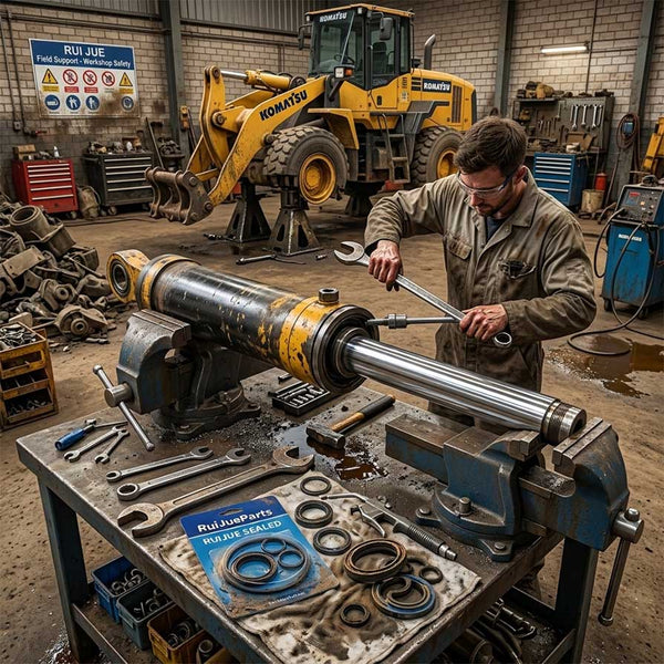 Technician Replaces Hydraulic Cylinder Seal Kit
